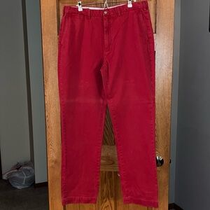 Men’s Polo by Ralph Lauren Red Khakis. 38 Tall